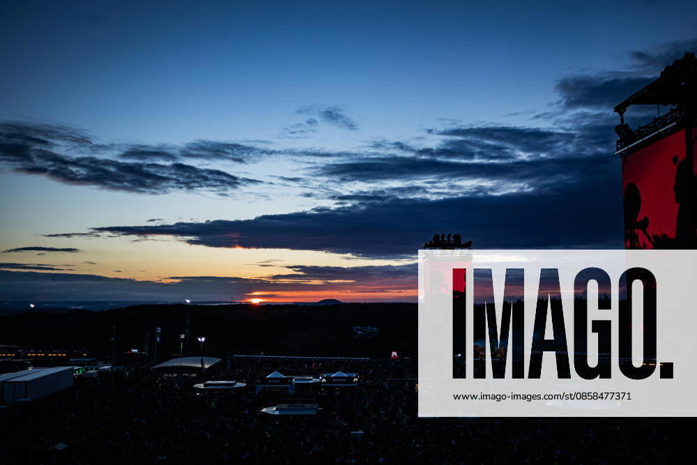 Rock am Ring 2026, 5 6 2026 Festival site at sunset The traditional Rock am Ring festival at the Nürburgring in the Eifel region kicks off the festival season in Germany Rock am Ring will take place this year from 5 to 7 June Around 80 bands and artists will perform on one of the three large stages Nürburg Nürburgring Rhineland-Palatinate Germany