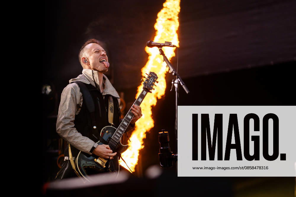 Matthew Heafy vocals, guitar during the performance of the American heavy metal band Trivium as part of the Rock am Ring 2026 festival at the Nürburgring Nürburg Rock am Ring Rheinland Pfalz Germany