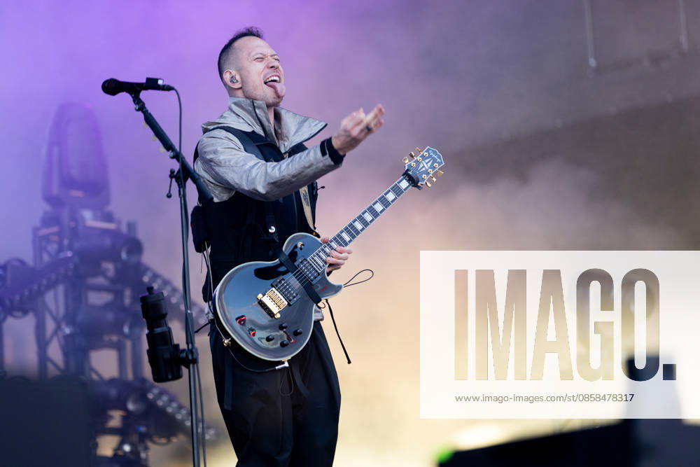 Matthew Heafy vocals, guitar during the performance of the American heavy metal band Trivium as part of the Rock am Ring 2026 festival at the Nürburgring Nürburg Rock am Ring Rheinland Pfalz Germany