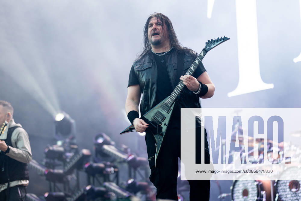 Corey Beaulieu guitar during the performance of the American heavy metal band Trivium as part of the Rock am Ring 2026 festival at the Nürburgring Nürburg Rock am Ring Rheinland Pfalz Germany
