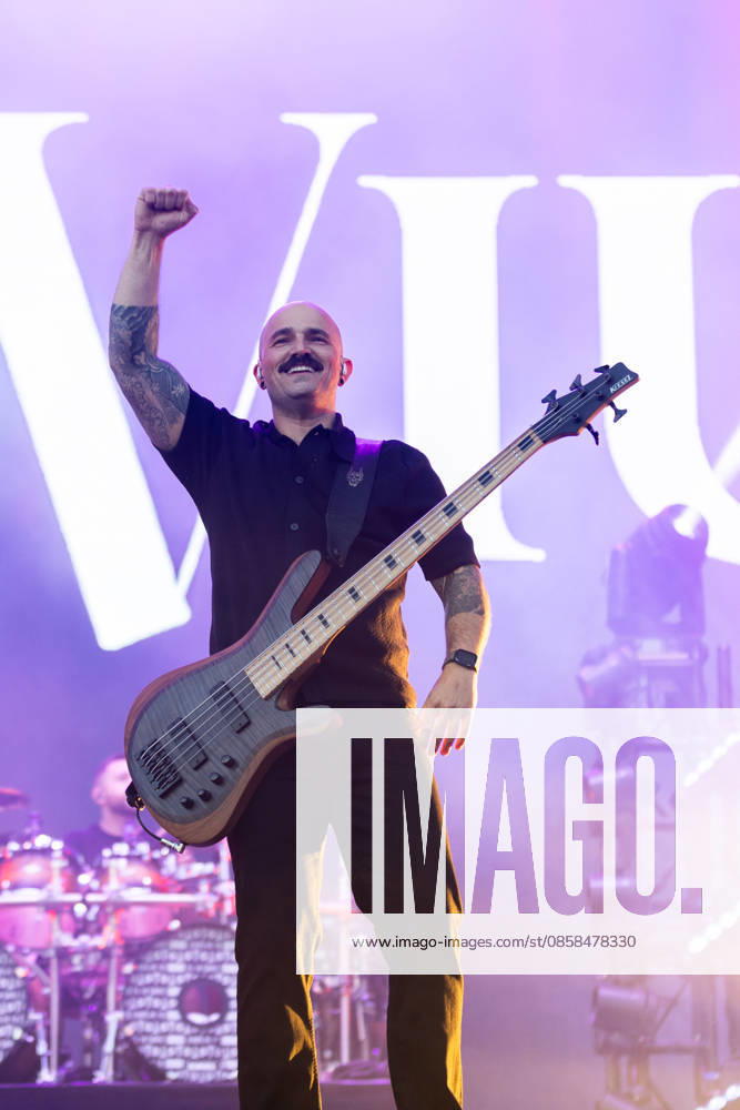 Paolo Gregoletto bass during the performance of the American heavy metal band Trivium as part of the Rock am Ring 2026 festival at the Nürburgring Nürburg Rock am Ring Rheinland Pfalz Germany