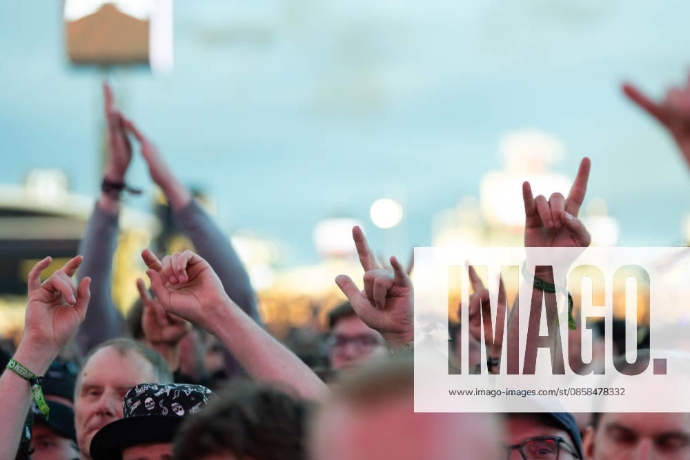 Fans during the performance of the American heavy metal band Trivium as part of the Rock am Ring 2026 festival at the Nürburgring Nürburg Rock am Ring Rhineland-Palatinate Germany