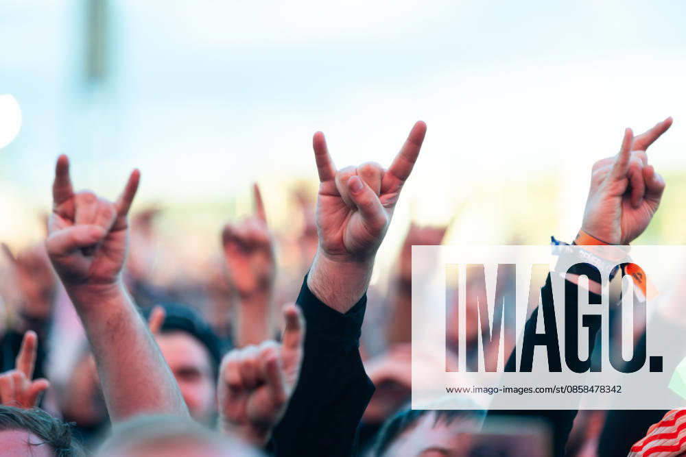 Fans during the performance of the American heavy metal band Trivium as part of the Rock am Ring 2026 festival at the Nürburgring Nürburg Rock am Ring Rhineland-Palatinate Germany
