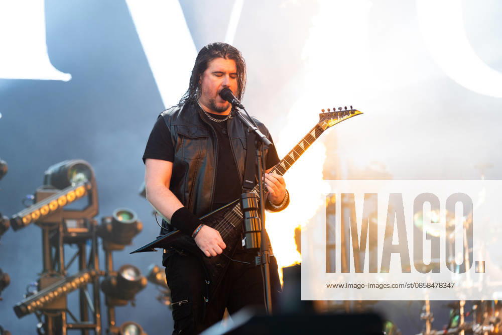 Corey Beaulieu guitar during the performance of the American heavy metal band Trivium as part of the Rock am Ring 2026 festival at the Nürburgring Nürburg Rock am Ring Rheinland Pfalz Germany