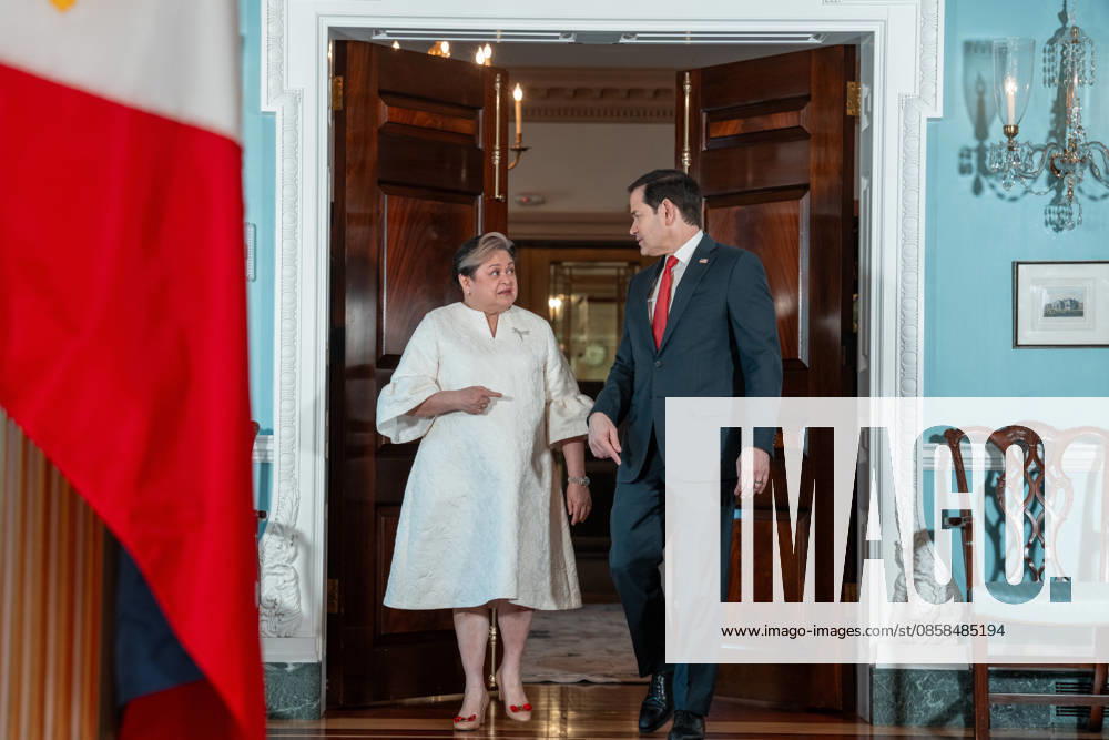 US Secretary of State Marco Rubio meets with Philippine Foreign Secretary Maria Theresa Lazaro at the Department of State in Washington, DC on June 5, 2026. Washington United States - ZUMAl312 20260605_znp_l312_001