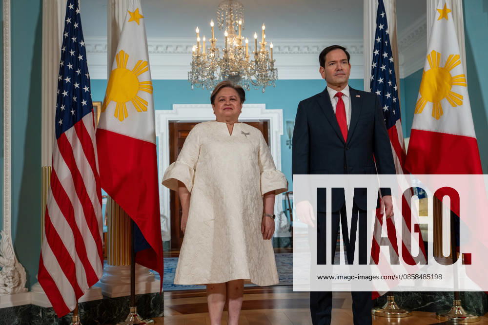 US Secretary of State Marco Rubio meets with Philippine Foreign Secretary Maria Theresa Lazaro at the Department of State in Washington, DC on June 5, 2026. Washington United States - ZUMAl312 20260605_znp_l312_002