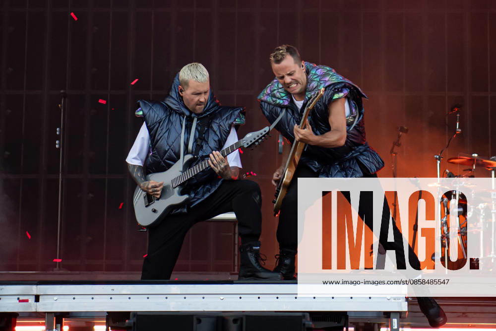 The German metalcore and trancecore band Electric Callboy will be bringing ecstasy to the audience with a high-energy show on the Utopia Stage main stage at Rock im Park 2026 Nuremberg Zeppelinfeld Bavaria Germany