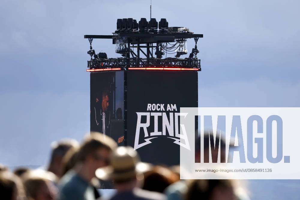 Impression with Rock am Ring logo at Rock am Ring RaR 2026 Rock am Ring is a music festival founded by Marek Lieberberg, which traditionally takes place at the Nürburgring near the town of Adenau in the Eifel It is considered the most traditional rock festival in Germany Nürburg, 05 06 2026 Rhineland Palatinate Germany
