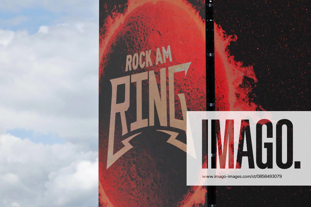 Impression with Rock am Ring logo at Rock am Ring RaR 2026 Rock am Ring is a music festival founded by Marek Lieberberg, which traditionally takes place at the Nürburgring near the town of Adenau in the Eifel It is considered the most traditional rock festival in Germany Nürburg, 05 06 2026 Rhineland Palatinate Germany
