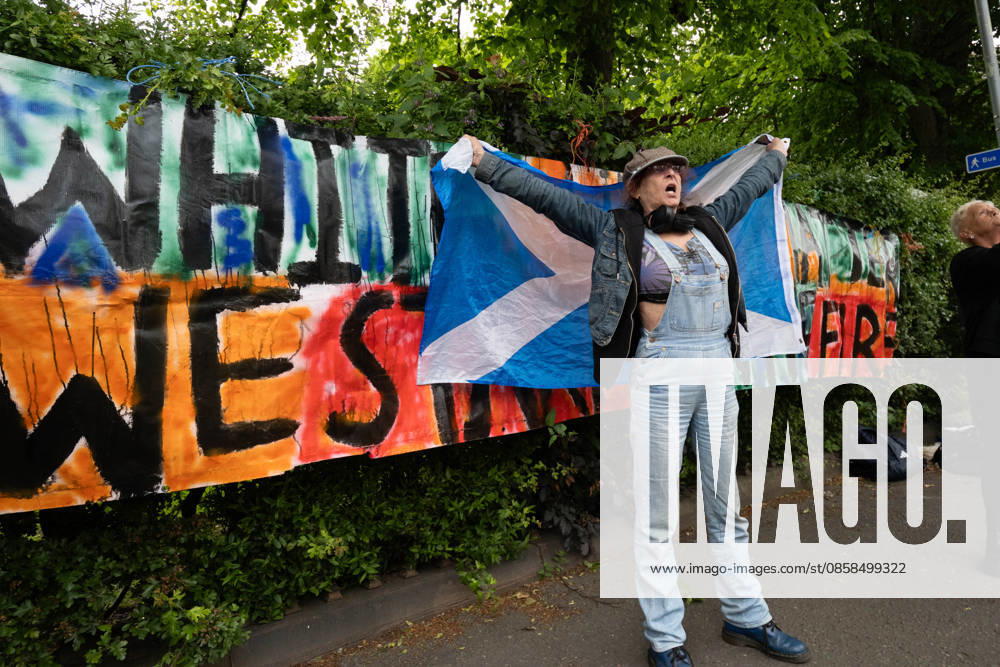 Anti-immigration protesters held a demonstration outside The Queens Hotel in Perth, while pro-immigration protesters aligned with Perth Against Racism staged a Reject Hate And Division counter-demonstration outside the Radisson Blu Hotel opposite. Both hotels are being used to house asylum seekers and have been the focus of similar protests in recent months. Perth UK - ZUMAs357 20260606_zip_s357_003