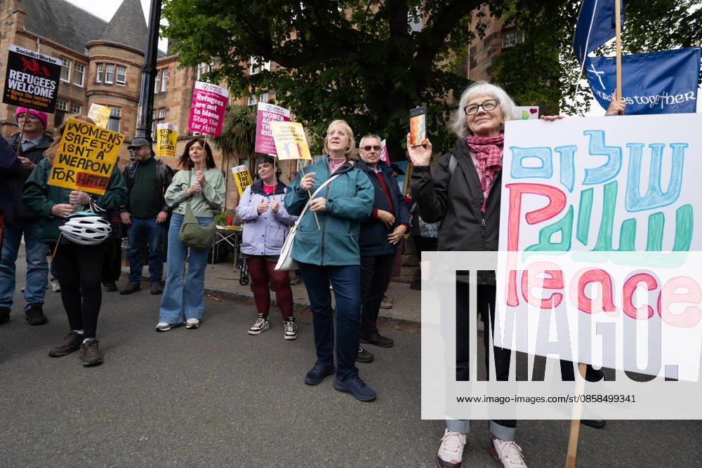 Anti-immigration protesters held a demonstration outside The Queens Hotel in Perth, while pro-immigration protesters aligned with Perth Against Racism staged a Reject Hate And Division counter-demonstration outside the Radisson Blu Hotel opposite. Both hotels are being used to house asylum seekers and have been the focus of similar protests in recent months. Perth UK - ZUMAs357 20260606_zip_s357_011
