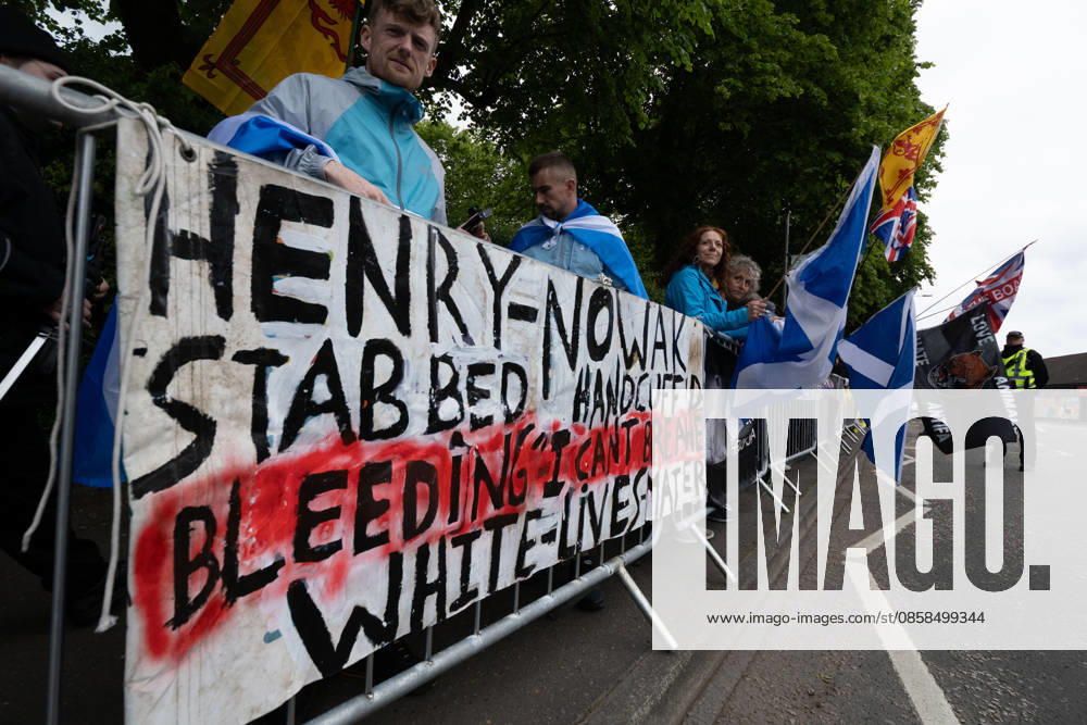 Anti-immigration protesters held a demonstration outside The Queens Hotel in Perth, while pro-immigration protesters aligned with Perth Against Racism staged a Reject Hate And Division counter-demonstration outside the Radisson Blu Hotel opposite. Both hotels are being used to house asylum seekers and have been the focus of similar protests in recent months. Perth UK - ZUMAs357 20260606_zip_s357_017
