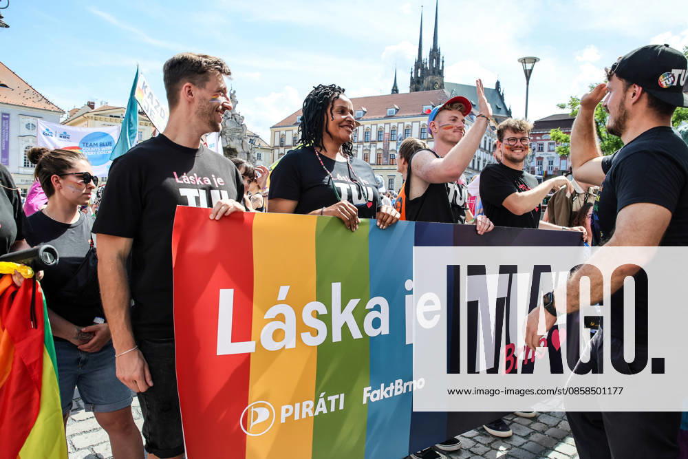 The Brno Pride Parade passed through the city centre as part of the Brno Pride Week 2026 event, in Brno, Czech Republic, on June 6, 2026. (CTKxPhoto MonikaxHlavacova) CTKPhotoP2026060604422 CTKPhotoP2026060604422