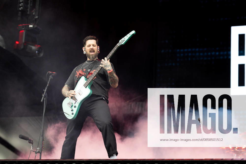 Davyd Winter Bates bass during the performance of the British metalcore band Bury Tomorrow as part of the Rock am Ring 2026 festival at the Nürburgring Nürburg Rock am Ring Rheinland Pfalz Germany