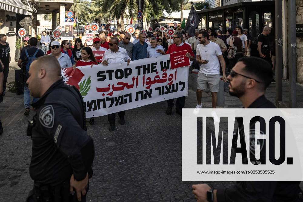 Protest in Haifa to mark the 59th anniversary of Naksa HAIFA, ISRAEL - JUNE 6: Hundreds of people gathered to mark the 59th anniversary of the Naksa, commemorating the aftermath of the 1967 Arab-Israeli War, when Israel occupied remaining Palestinian territories in Haifa, Israel on June 6, 2026. Demonstrators marched through city streets carrying placards, calling for an end to ongoing violence and policies in the region. Mostafa Alkharouf Anadolu Haifa Israel. Editorial use only. Please get in touch for any other usage.
