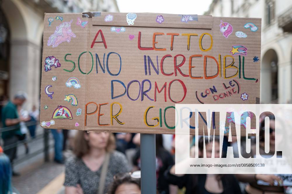 IPA85406953 - Turin. PRIDE 2026 more than 150,000 people parade through the streets of the city center. Pictured: images from Pride