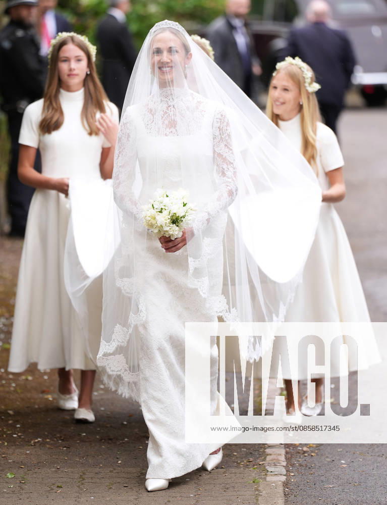 The Wedding of Harriet Sperling to Peter Phillips Harriet Sperling, together with bridesmaids Georgina Sperling, Savannah Phillips and Isla Phillips arrives for her wedding to Peter Phillips at All Saints Church, Kemble, Gloucestershire, UK, on the 6th June 2026. Picture by James Whatling Kemble All Saints Church Gloucestershire United Kingdom WHA-0825