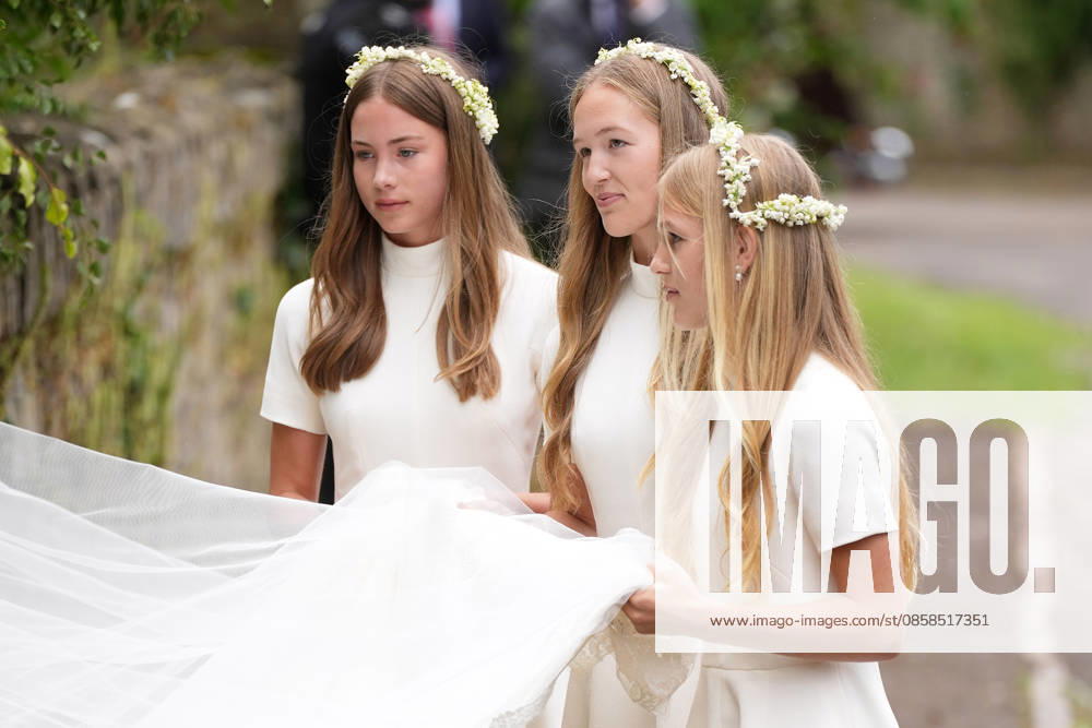 The Wedding of Harriet Sperling to Peter Phillips Georgina Sperling, Savannah Phillips and Isla Phillips attend the Wedding of Harriet Sperling to Peter Phillips at All Saints Church, Kemble, Gloucestershire, UK, on the 6th June 2026. Picture by James Whatling Kemble All Saints Church Gloucestershire United Kingdom WHA-0825