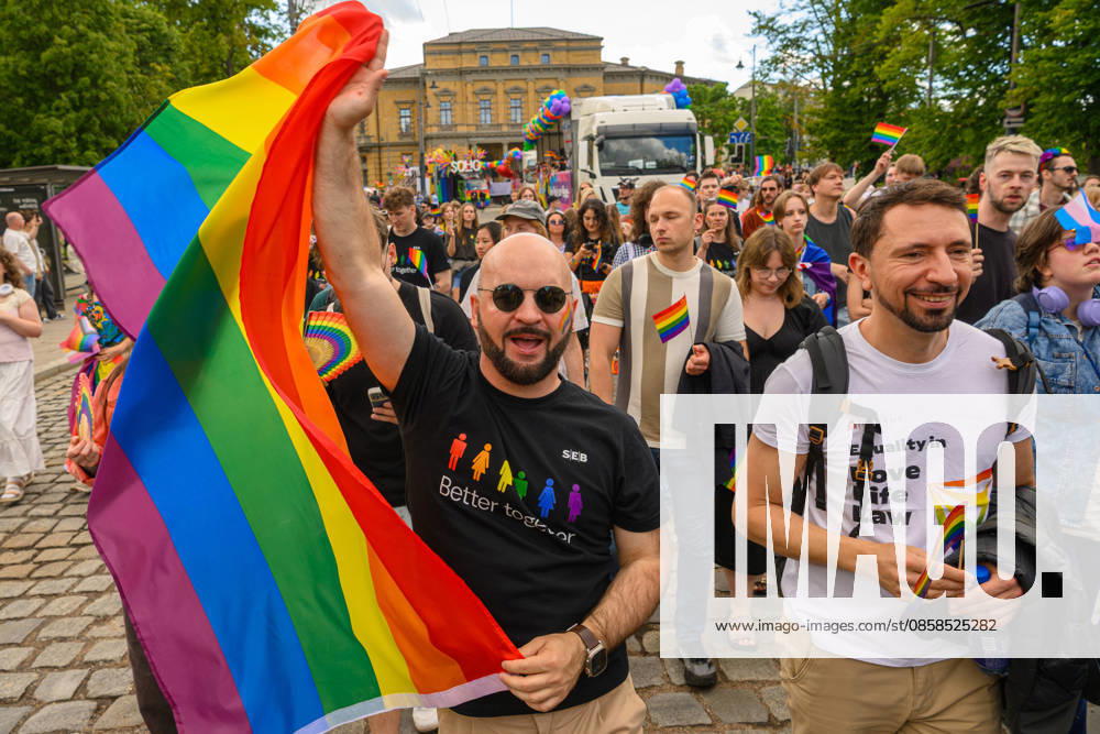 People take part during the pride parade. Vilnius on June 6 marked Lithuanian Pride 2026 with a march for equality, drawing thousands to the city center in a public show of visibility, solidarity, and support for LGBTQ+ rights. Vilnius Lithuania - ZUMAs197 20260606_aaa_s197_181