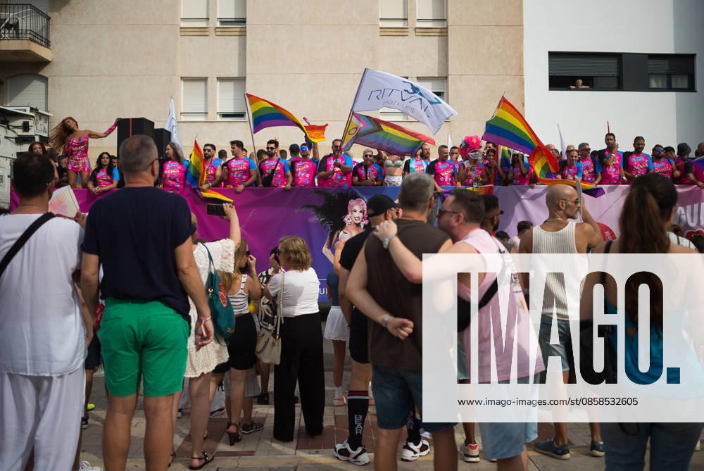 Men are seen on a float enjoying as they take part in a demonstration in support of the rights of LGTBIQ+ people, as part of the LGTBIQ+ Pride celebrations. The LGTBIQ+ Pride of Torremolinos is internationally known as a meeting point for LGTBIQ+ people in a colourful and festive atmosphere, where thousands of people celebrate the fight of the LGTBIQ+ movement for equality and respect. Malaga Spain - ZUMAs197 20260606_aaa_s197_320