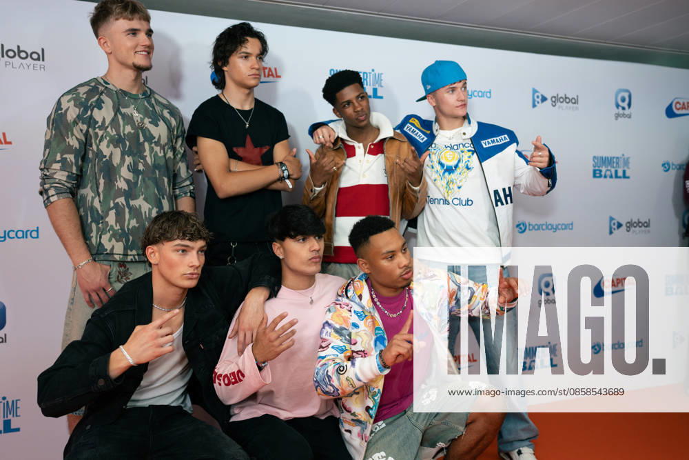 Capital s Summertime Ball 2026 - Arrivals in London, UK - 06 Jun 2026 (L-R) Josh Olliver, Hendrik Christoffersen, Danny Bretherton, Nicolas Alves, John Fadare, Cruz Lee-Ojo and Seán Hayden from December 10 attend Capital s Summertime Ball 2026 at Wembley Stadium. London United Kingdom