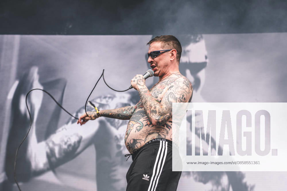 Viagra Boys live at Northside 2026 Aarhus, Denmark. 06th, June 2026. The Swedish punk band Viagra Boys performs a live concert during the Danish music festival Northside 2026 in Aarhus. Here vocalist Sebastian Murphy is seen live on stage. Denmark, Aarhus