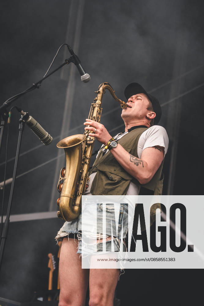 Viagra Boys live at Northside 2026 Aarhus, Denmark. 06th, June 2026. The Swedish punk band Viagra Boys performs a live concert during the Danish music festival Northside 2026 in Aarhus. Denmark, Aarhus
