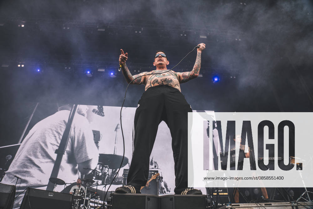 Viagra Boys live at Northside 2026 Aarhus, Denmark. 06th, June 2026. The Swedish punk band Viagra Boys performs a live concert during the Danish music festival Northside 2026 in Aarhus. Here vocalist Sebastian Murphy is seen live on stage. Denmark, Aarhus