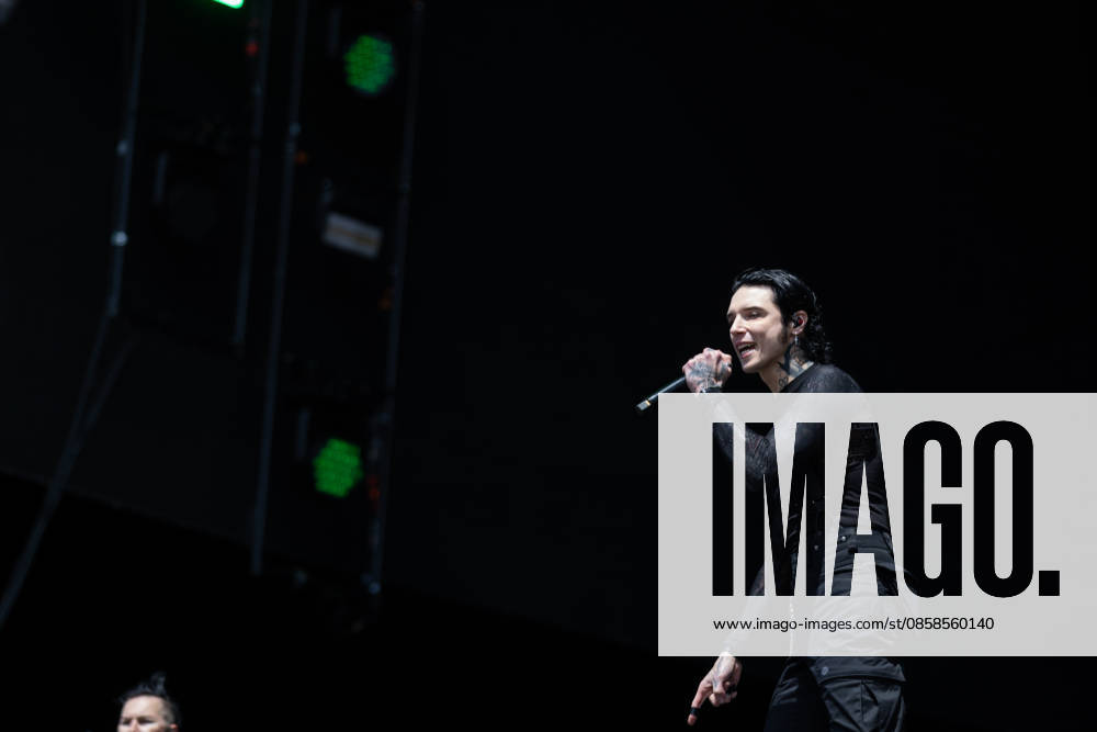 Andy Biersack singing during the performance of the US rock band Black Veil Brides as part of the Rock am Ring 2026 festival at the Nürburgring Nürburg Rock am Ring Rheinland Pfalz Germany