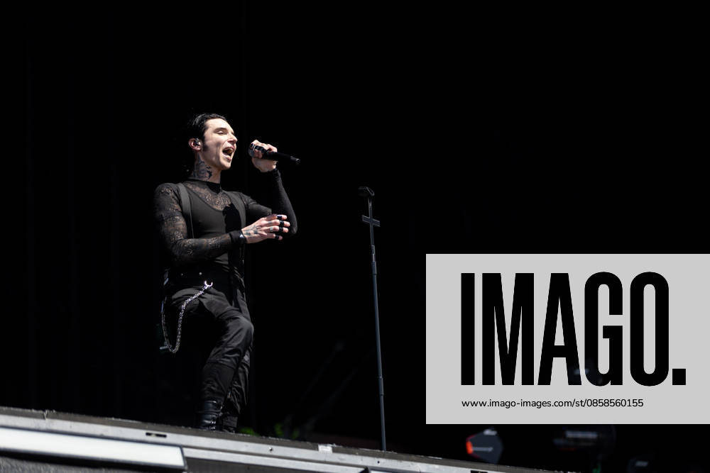 Andy Biersack singing during the performance of the US rock band Black Veil Brides as part of the Rock am Ring 2026 festival at the Nürburgring Nürburg Rock am Ring Rheinland Pfalz Germany