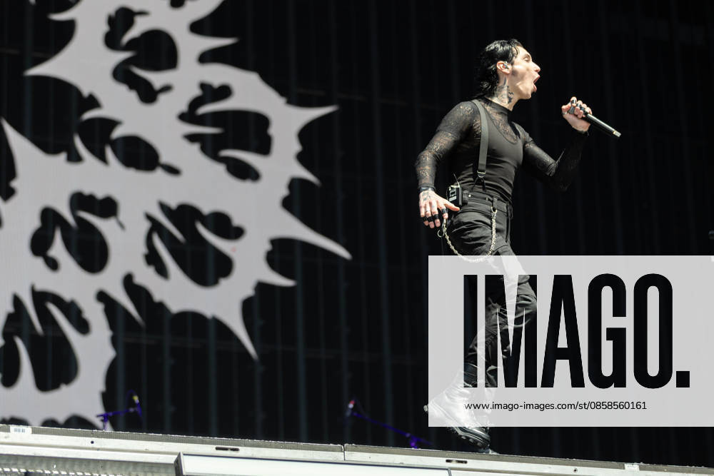 Andy Biersack singing during the performance of the US rock band Black Veil Brides as part of the Rock am Ring 2026 festival at the Nürburgring Nürburg Rock am Ring Rheinland Pfalz Germany