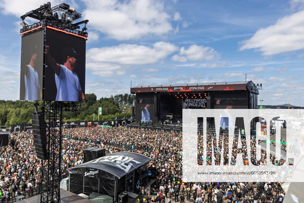 Rock am Ring 2026 Hollywood Undead 07 06 26 Hollywood Undead on the Utopia Stage Last festival day on Sunday, 07 06 2026, at Rock am Ring 2026 at the Nürburgring in the Eifel The three-day music festival ends on the same day the next edition is planned from 04 to 06 06 2027 Nürburg Nürburgring Rhineland-Palatinate Germany