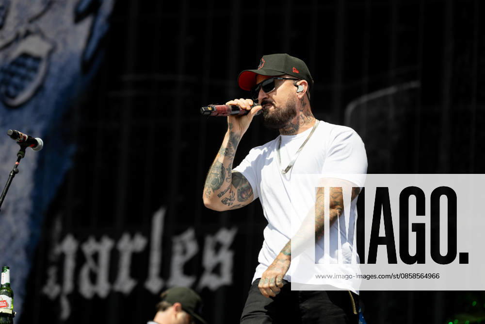 Member during the performance of the US rap rock band Hollywood Undead as part of the Rock am Ring 2026 festival at the Nürburgring Nürburg Rock am Ring Rheinland Pfalz Germany