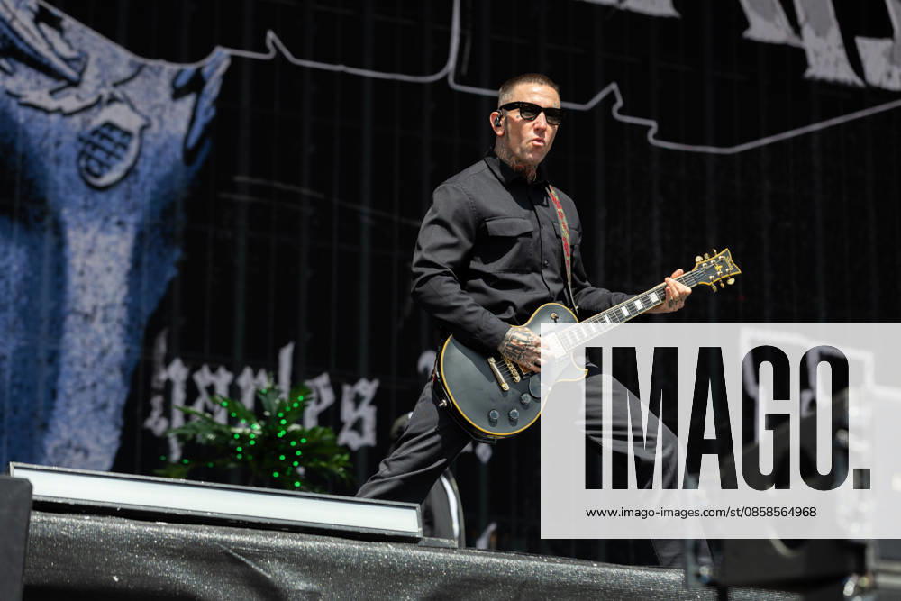 Danny Daniel Murillo singing during the performance of the US rap rock band Hollywood Undead as part of the Rock am Ring 2026 festival at the Nürburgring Nürburg Rock am Ring Rheinland Pfalz Germany