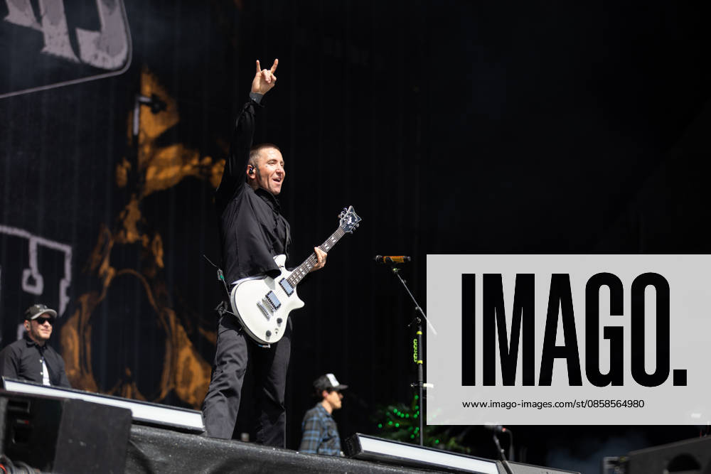 Danny Daniel Murillo singing during the performance of the US rap rock band Hollywood Undead as part of the Rock am Ring 2026 festival at the Nürburgring Nürburg Rock am Ring Rheinland Pfalz Germany