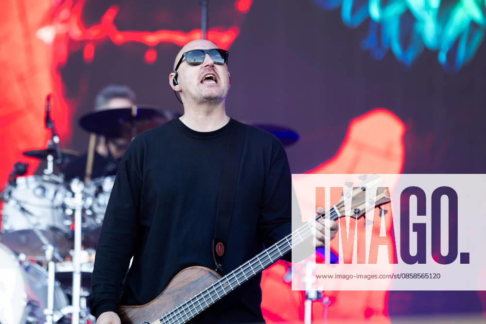 Aaron Bruch bass, vocals during the performance of the US rock band Breaking Benjamin as part of the Rock am Ring 2026 festival at the Nürburgring Nürburg Rock am Ring Rheinland Pfalz Germany