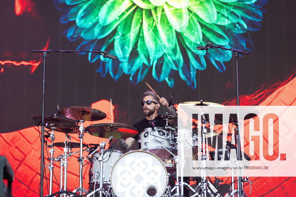 Shaun Foist drums during the performance of the US rock band Breaking Benjamin as part of the Rock am Ring 2026 festival at the Nürburgring Nürburg Rock am Ring Rheinland Pfalz Germany