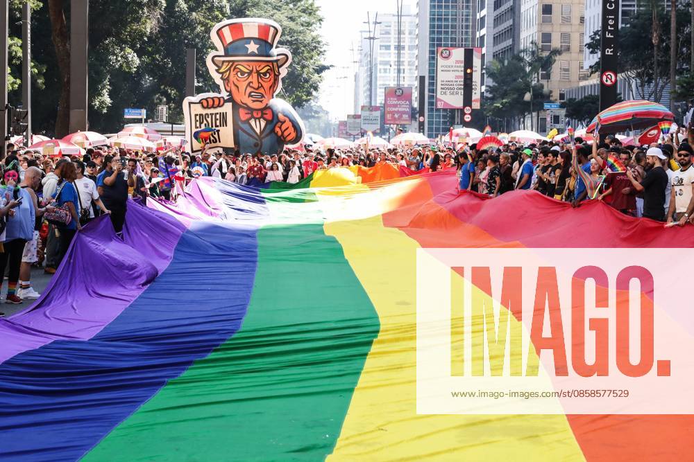 30th edition of the Sao Paulo LGBT+ Pride Parade 30th edition of the Sao Paulo LGBT+ Pride Parade. With the theme The street calls, the ballot box confirms, the event celebrates three decades of mobilization of the LGBTQIAPN+ community, on Paulista Avenue, in the central region of Sao Paulo, this Sunday, June 7, 2026. SAO PAULO SAO PAULO BRAZIL
