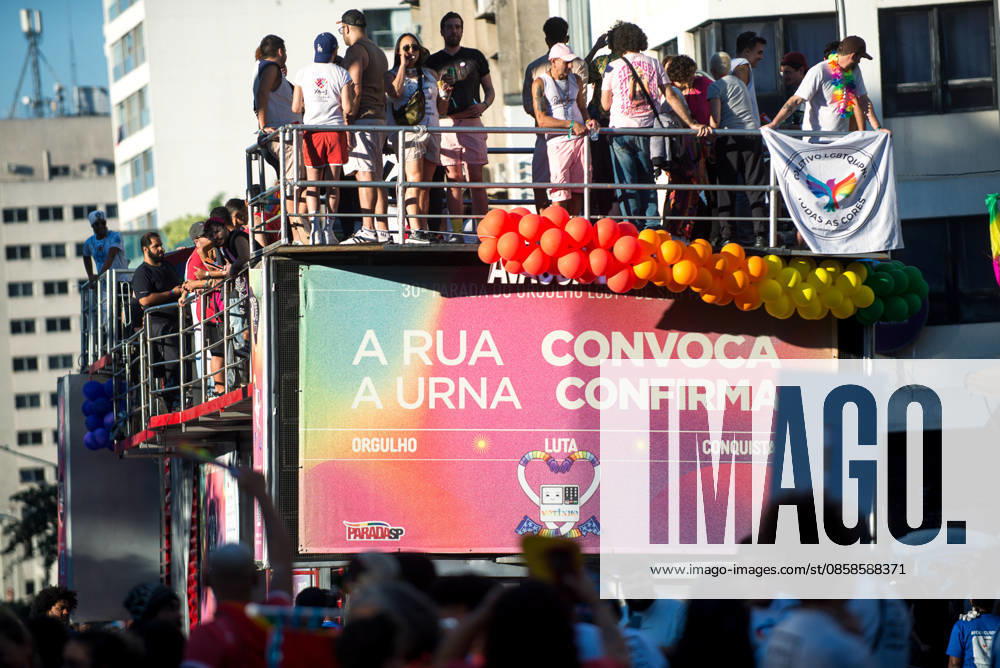 SaO PAULO, SP - 07.06.2026: 30 PARADA DO ORGULHO LGBT - The 30th LGBT+ Pride Parade took place this Sunday (7), in Sao Paulo, with the theme The street calls. The ballot box confirms. x2958041x VincentxBosson