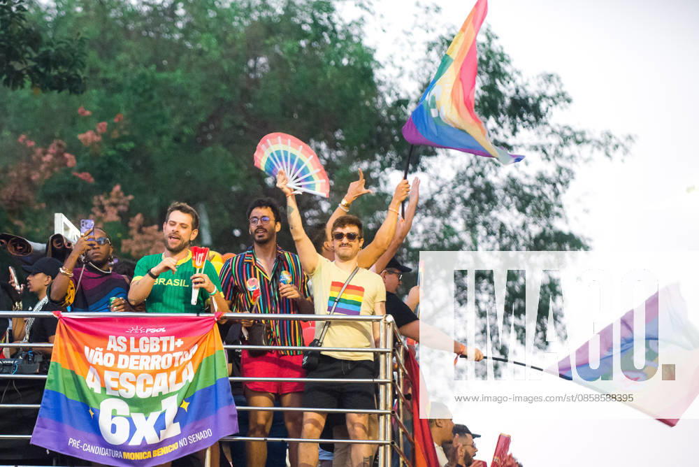 SaO PAULO, SP - 07.06.2026: 30 PARADA DO ORGULHO LGBT - The 30th LGBT+ Pride Parade took place this Sunday (7), in Sao Paulo, with the theme The street calls. The ballot box confirms. x2958047x VincentxBosson