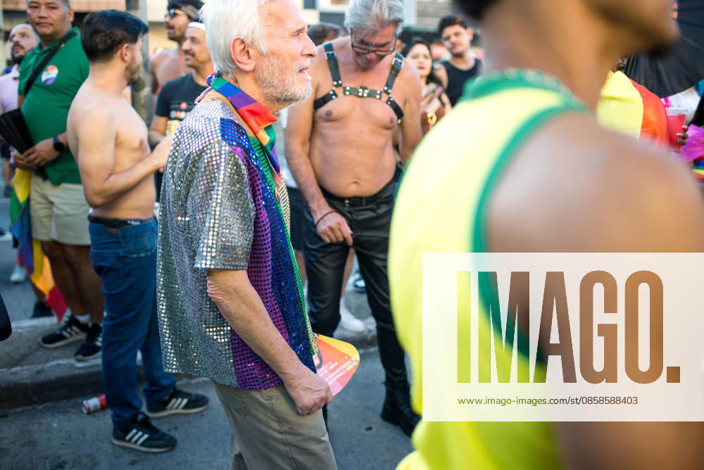 SaO PAULO, SP - 07.06.2026: 30 PARADA DO ORGULHO LGBT - The 30th LGBT+ Pride Parade took place this Sunday (7), in Sao Paulo, with the theme The street calls. The ballot box confirms. in the photo, a person of age. x2958054x VincentxBosson