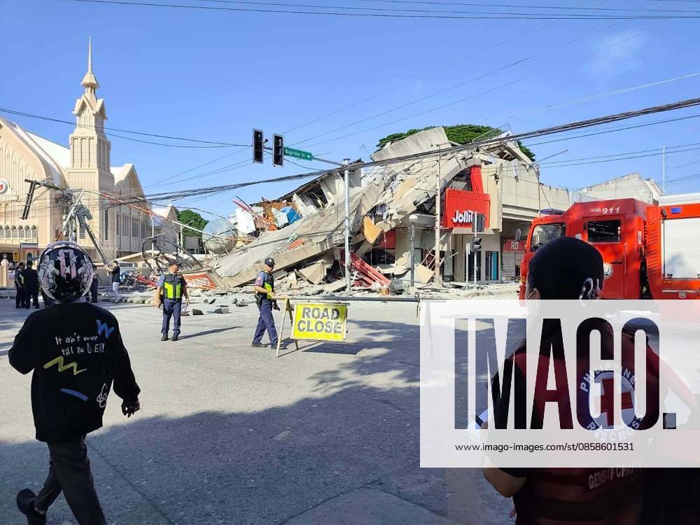Powerful 8.2-magnitude earthquake strikes Mindanao, Philippines MINDANAO, PHILIPPINES - JUNE 8: (---- - MANDATORY CREDIT - PHILIPPINE RED CROSS HANDOUT - NO MARKETING NO ADVERTISING CAMPAIGNS - DISTRIBUTED AS A SERVICE TO CLIENTS----) A collapsed commercial building is seen following a magnitude 8.2 earthquake in Mindanao, Philippines, on June 8, 2026. The powerful earthquake that struck the southern Philippines caused buildings to collapse and prompted tsunami warnings across the region. The German Research Centre for Geosciences (GFZ) said the quake occurred at a depth of 10 kilometers (6.2 miles). Philippine Red Cross Handout Anadolu Mindanao Philippines. Editorial use only. Please get in touch for any other usa
