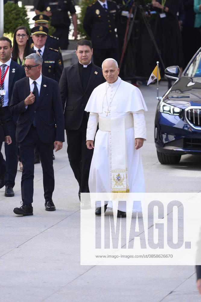 Pope Leo XIV (Papa Leon XVI, Robert Francis Prevost) visits Congress of Deputies on June 8, 2026 in Madrid, Spain Madrid Spain - ZUMAg15_ 20260608_zaf_g15_021