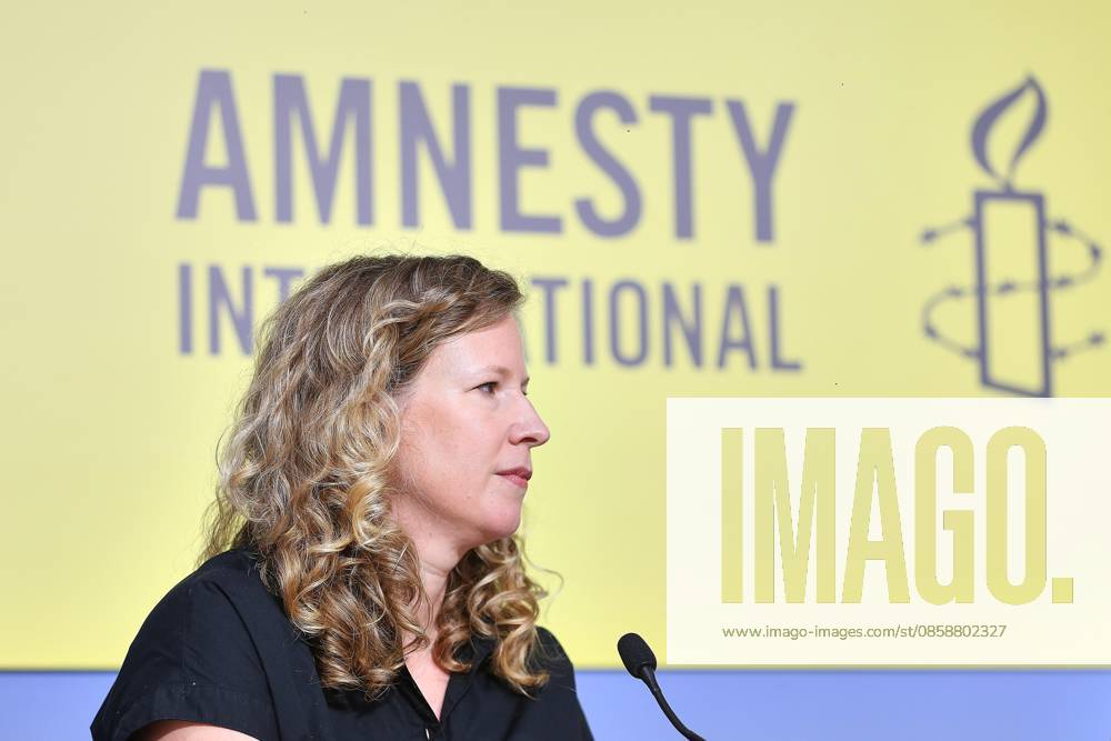 Federal Press Conference Press Conference Amnesty International Ethnic cleansing in the West Bank Julia Jorch, Green Party