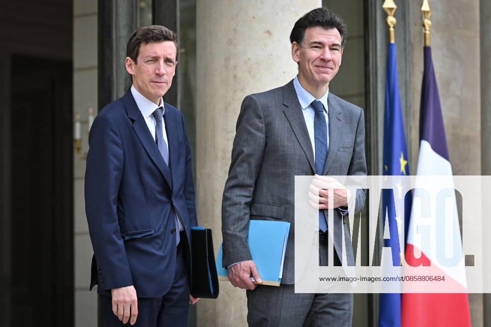 Council of Ministers at the Elysee Palace FA French Minister of Education Edouard Geffray exits the Elysee Palace with French Minister of Higher Education, Research and Space Philippe Baptiste after the Council of Ministers in Paris, on June 10, 2026. Photo by Firas Abdullah ABACAPRESS.COM Paris Île-de-France France