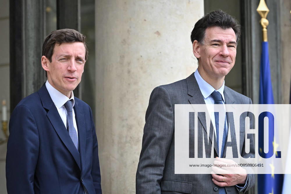 Council of Ministers at the Elysee Palace FA French Minister of Education Edouard Geffray exits the Elysee Palace with French Minister of Higher Education, Research and Space Philippe Baptiste after the Council of Ministers in Paris, on June 10, 2026. Photo by Firas Abdullah ABACAPRESS.COM Paris Île-de-France France