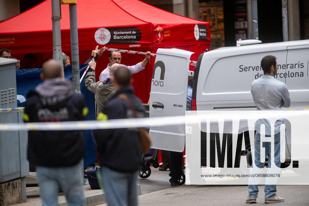 A man is shot dead in Balmes street in Barcelona Area cordoned off by the Mossos d Esquadra where the event took place, on June 10, 2026, in Barcelona, Catalunya Espana The Mossos d Esquadra are investigating the death of a man who was shot at least once this Wednesday around 10 a.m. in Balmes street in Barcelona, according to police sources 10 JUNE 2026 Lorena Sopê Barcelona, Catalunya Barcelona, Catalunya Espana