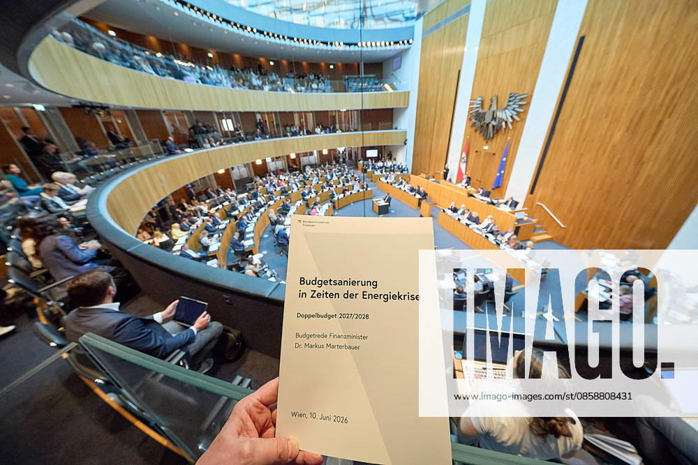 Vienna 09 06 2026 Budget Speech Austrian Parliament The National Council met today in Parliament for a regul