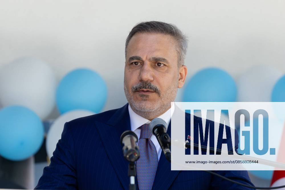 Turkish Foreign Minister Hakan Fidan in Sofia SOFIA, BULGARIA – JUNE 10: Turkish Foreign Minister Hakan Fidan delivers a speech during the graduation ceremony of the 2025-2026 academic year at the Sofia Higher Islamic Institute, as part of his visit to Sofia, Bulgaria on June 10, 2026. Murat Gok Anadolu Sofia Bulgaria. Editorial use only. Please get in touch for any other usage.