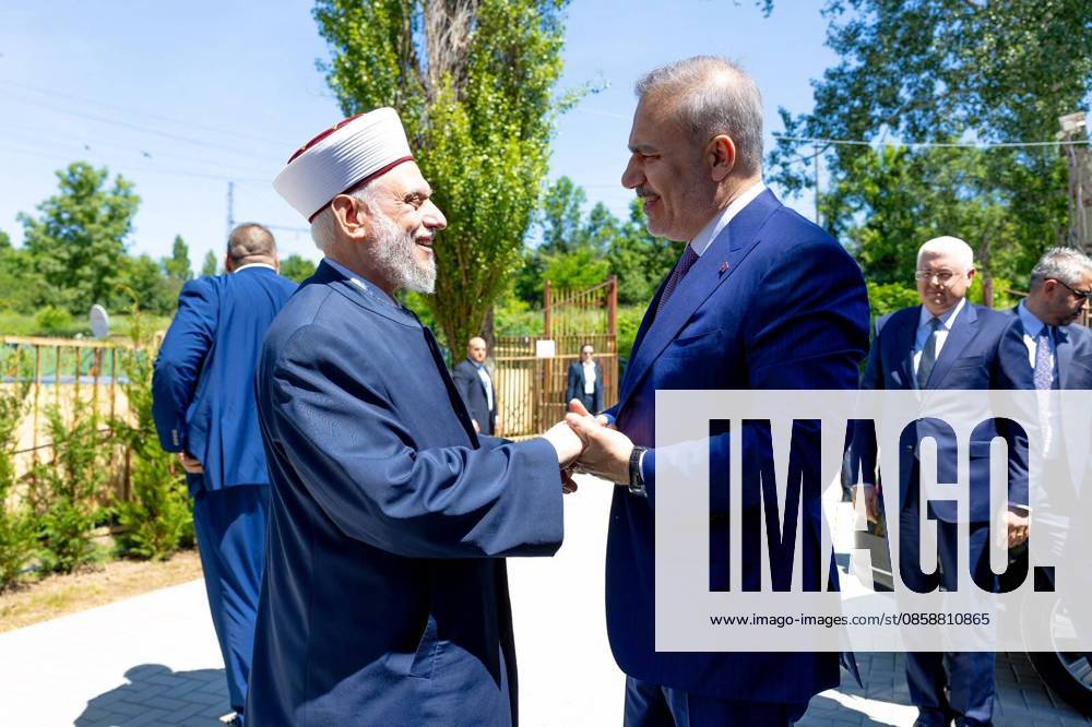 Turkish Foreign Minister Fidan visits Bulgaria SOFIA, BULGARIA - JUNE 10: Turkish Foreign Minister Hakan Fidan visits the Sofia Higher Islamic Institute during his program in Sofia, Bulgaria, on June 10, 2026. Murat Gok Anadolu Sofia Bulgaria. Editorial use only. Please get in touch for any other usage.
